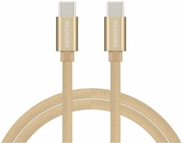 Swissten Textile Fast Charge 3A USB-C / USB-C Кабель для передачи данных и зарядки 1.2m