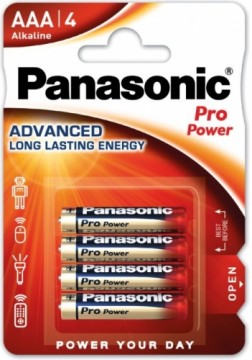 Panasonic Pro Power AAA Alkaline LR03 1.5V  Батарейки MN2400 (4шт.)