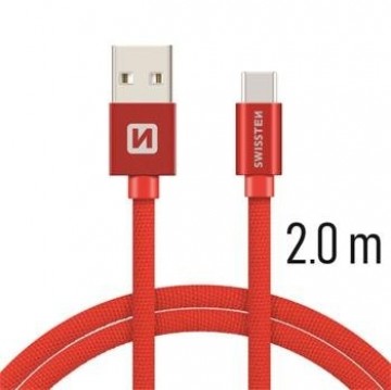 Swissten Textile Universal Quick Charge 3.1 USB-C Data and Charging Cable 2m