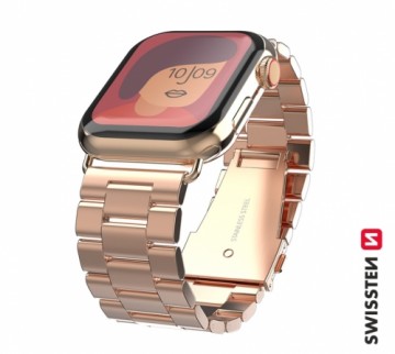 Swissten Metāla Siksniņa priekš Apple Watch 1/2/3/4/5/6/SE / 42 mm / 44 mm / Zelta