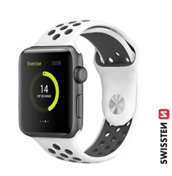 Swissten Sport Силиконовый Pемешок для Apple Watch 42 / 44 / 45 / 49 mm