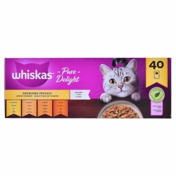 Kaķu barība Whiskas Pure Delight Cālis Turcija Pīle Putni