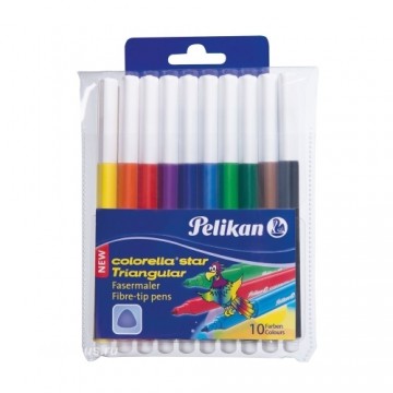 Pelikan Фломастеры треугольные Colorella Star 10 цветов 0.8mm (985663)