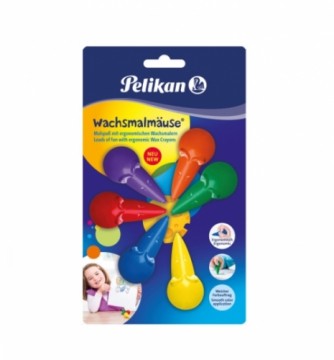 Pelikan Vaska krītiņi Mouse 6 krāsas (803328)