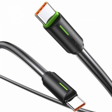 USAMS Kabel USB-C|USB-C 1m SJ734 czarny|black  YU Series SJ734USB01 (US-SJ734)