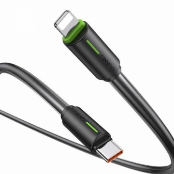 USAMS Kabel USB-C|Lightning 1m SJ732 czarny|black YU Series SJ735USB01 (US-SJ735)