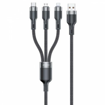 AWEI kabel CL-975 usb-c|lightning|mico 3w1 czarny|black