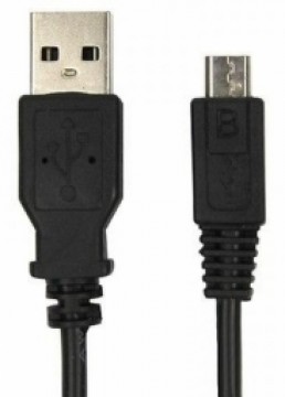 Kabelis Brackton USB Male - MicroUSB Male 3m Black