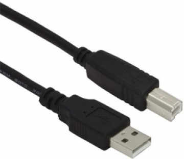 Kabelis Brackton USB Male - USB Male B 3m Black