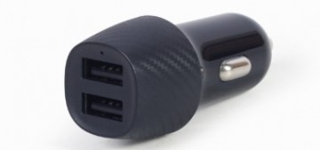 Gembird 2-port USB Car Charger 4.8 A Black