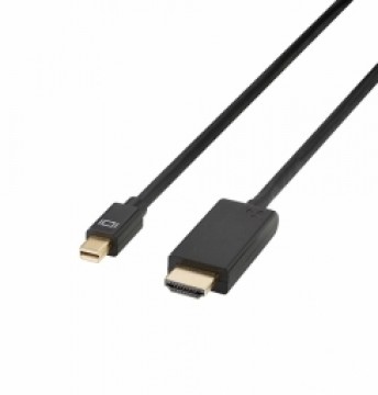 Brackton mini DisplayPort Male - HDMI Male with IC-Chip 2.0m 4K