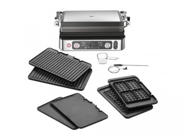 Braun 0X17900008  Stainless steel  Titanium  Stainless steel  Square  Rotary  Grate + Griddle