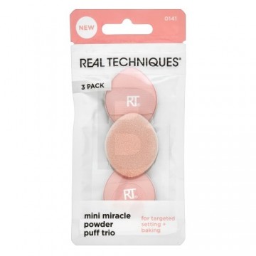 Real Techniques Mini Miracle Powder Puff Trio Спонж для пудры