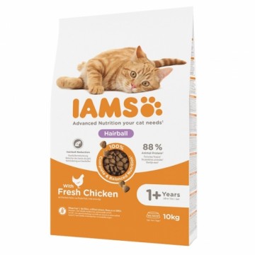 Сухой корм для кошек - IAMS CAT ADULT HAIRBALL CHICKEN, 10 кг