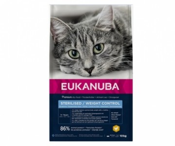 Dry food for cats - Eukanuba CAT Adult STERILISED | WEIGHT CONTROL Chicken 10KG