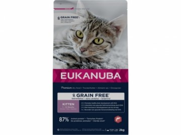 Dry food for kittens - Eukanuba CAT KITTEN GRAIN FREE Salmon 2KG