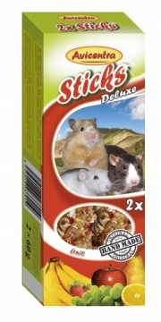 Placek Papildbarība grauzējiem – Avicentra Sticks fruit for small rodents, 2 x 60 g