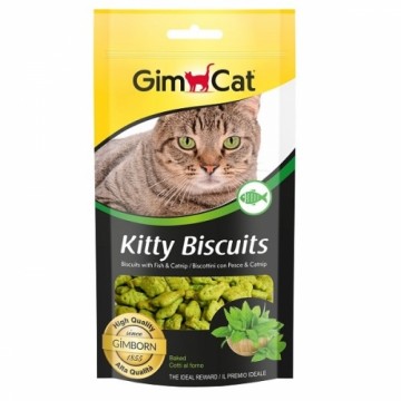 Gimborn Корм с витаминной добавкой : GimCat Kitty Biscuits с рыбой и кошачьей мятой, 40 г.