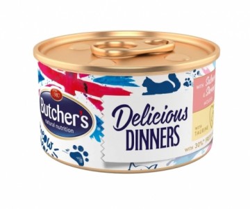 Canned cat food - Butchers WCC Classic DD salmon|shrimp mousse 85g