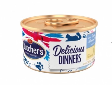 Canned cat food - Butchers WCC Classic DD tuna|sea fish mousse 85g