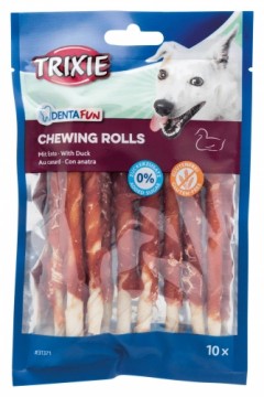 Treats for dogs : Trixie Chewing Rolls with Duck 12cm, 10*80g.