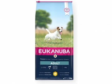 Sausa barība suņiem - Eukanuba Adult, Small, Chicken, 15 kg