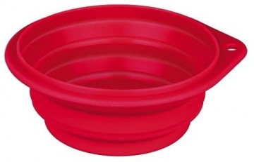 Ceļojumu bļoda no silikona suņiem: Trixie Travel Bowl, 0.25l/11cm