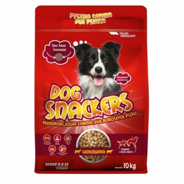 Lopbarība Biofeed Dog Snackers Adult medium & large Beef Teļa gaļa 10 kg