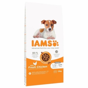 Lopbarība IAMS Vitality Puppy & Junior Small & Medium Cālis 12 kg