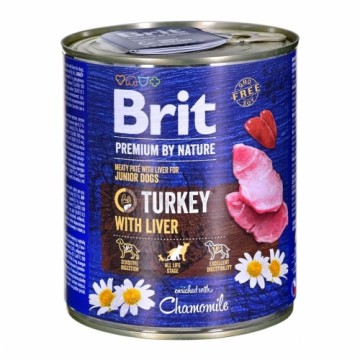 Wet food Brit Premium Junior Turkey Liver 800 g