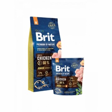 Фураж Brit Premium by Nature Junior M Для взрослых Курица 3 Kg 3 g