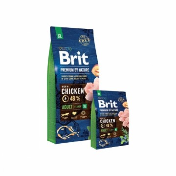 Lopbarība Brit Premium by Nature Adult Pieaugušais Cālis Laša krāsas 15 kg