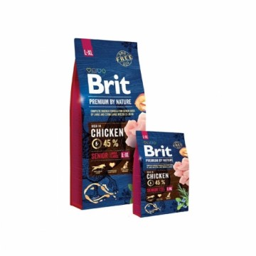 Фураж Brit Premium by Nature Senior L+XL старший Яблоко Курица Кукуруза 20-40 Kg 15 kg