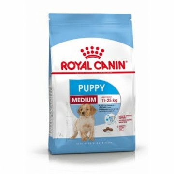 Lopbarība Royal Canin Medium Puppy Bērns/Juniors Kukurūza Putni 4 Kg