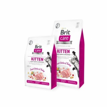 Корм для котов Brit  Care Grain Free Kitten Healthy growth and development Для взрослых Курица индейка 7 kg