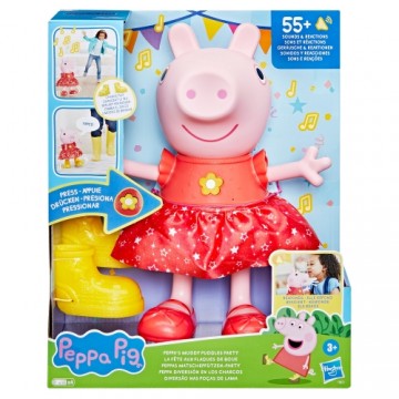 Peppa Pig HAS PEP Interaktīvā rotaļlieta ar skaņām Pepas dubļaino peļķu prieki, 30 cm