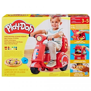 PLAY-DOH Rotaļu komplekts Picu piegādes motorolleris, 49 cm