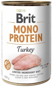 BRIT Mono Protein Turkey - wet dog food - 400 g