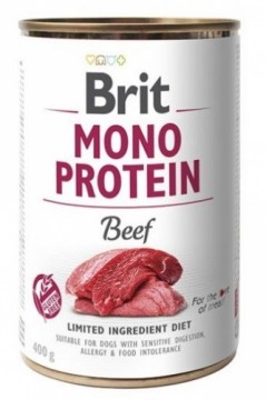 BRIT Mono Protein Beef - wet dog food - 400 g