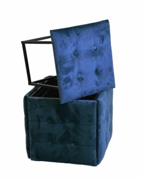 Puff-transformer 5in1 - 5 stools in 1 pouffe navy blue velvet