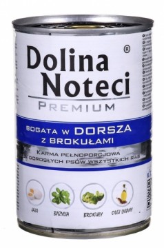 Dolina Noteci Premium cod-rich with broccoli - wet dog food - 400g