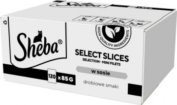 SHEBA Select Slices Poultry flavors - wet cat food - 120 x 85g