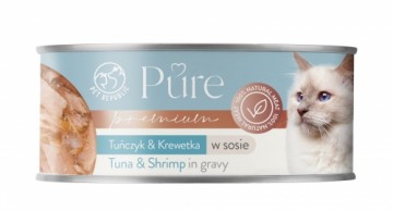 PET REPUBLIC Pure Tuna & Shrimp in gravy - wet cat food - 80g