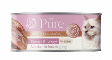 Petrepublic PET REPUBLIC Pure Chicken and tuna in gravy - wet cat food - 80g