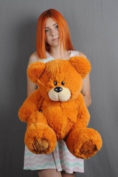 Go Gift TEDDY bear 60 cm red