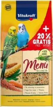 VITAKRAFT Menu Vital - food for budgerigar - 1kg + 20%