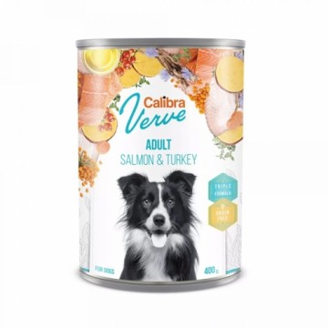 CALIBRA Verve Adult Salmon & Turkey - wet dog food - 400g