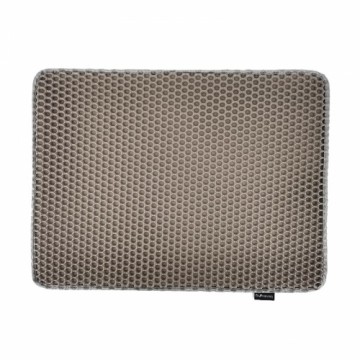 DIAMENTIQ Grey rectangle mat - cat litter tray mat - 40 x 50cm