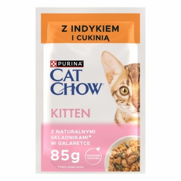 PURINA Cat Chow Kitten Turkey and Zucchini - wet cat food - 4 x 85g