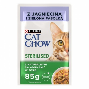 Purina Nestle PURINA Cat Chow Sterilised Lamb and Beans - wet cat food - 4 x 85g